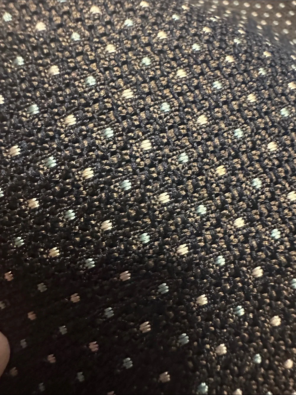 J. Crew Black Tie with Small White Dot Pattern